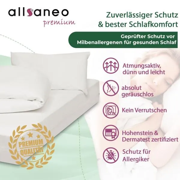 allsaneo premium Encasing Set für 140cm Matratzen